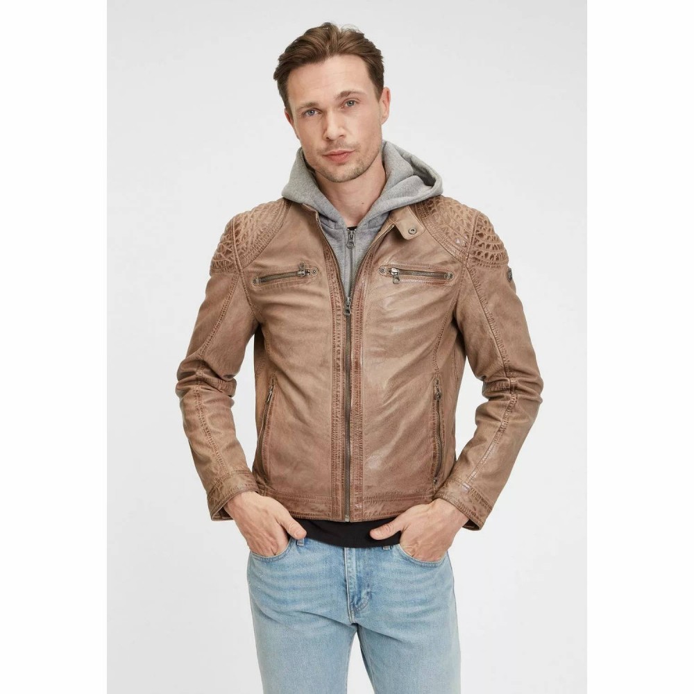Geaca de Piele Barbati Gipsy Maro Deschis GMBarlo LONTV Geaca de Piele Barbati Gipsy Maro Deschis GMBarlo LONTV - readytowear.ro