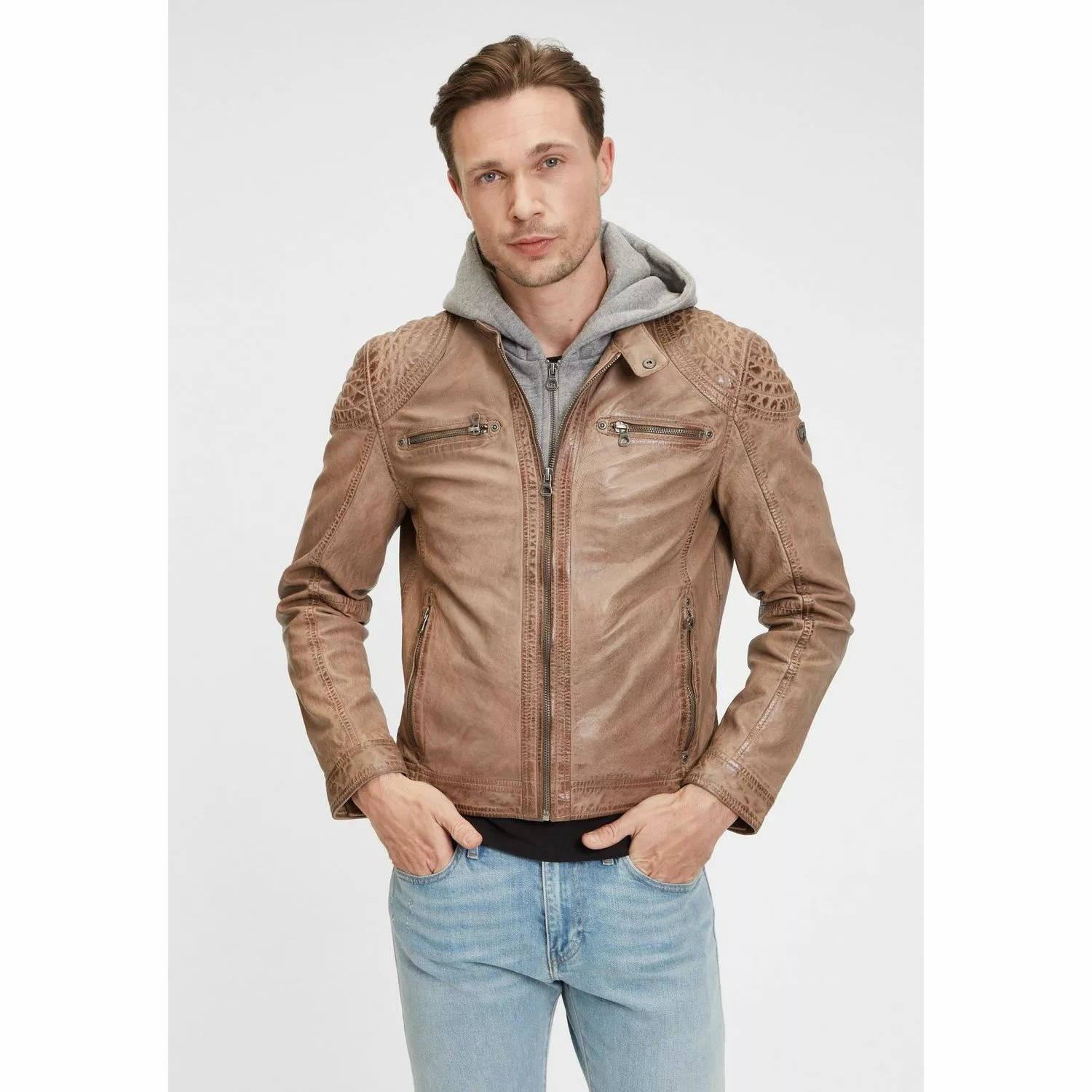 Geaca de Piele Barbati Gipsy Maro Deschis GMBarlo LONTV – IMBRACAMINTE Geaca de Piele Barbati Gipsy Maro Deschis GMBarlo LONTV – IMBRACAMINTE