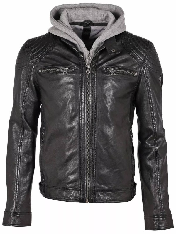 Geaca de Piele Barbati Gipsy Neagra GMBarlo – Black Friday — fotografia 1