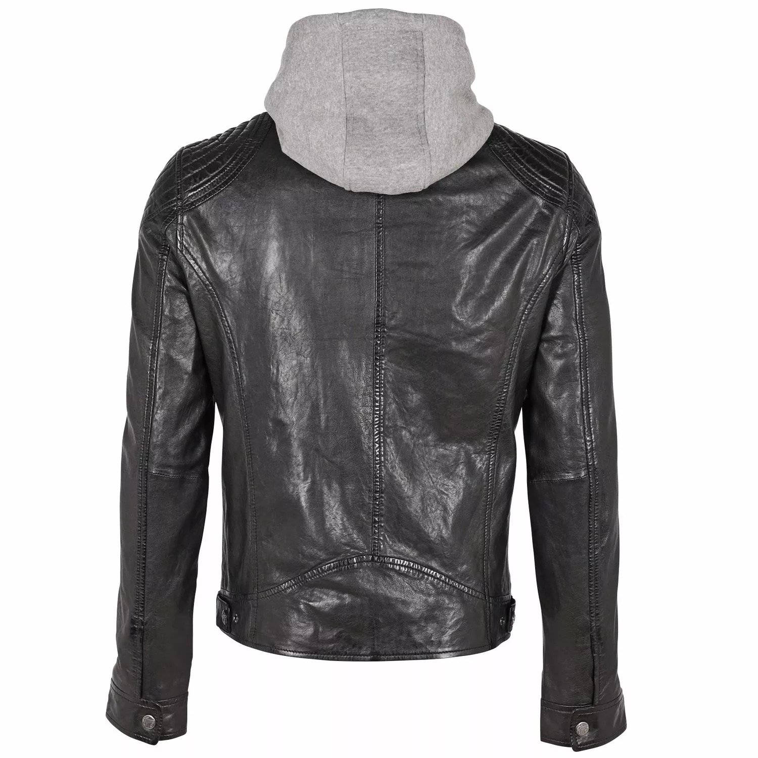 Geaca de Piele Barbati Gipsy Neagra GMBarlo – IMBRACAMINTE