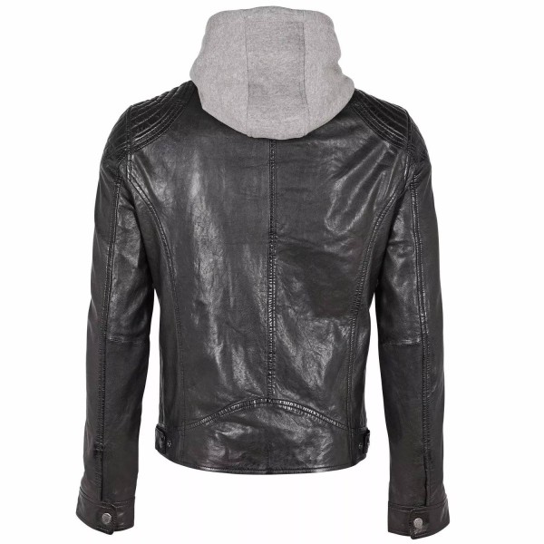 Geaca de Piele Barbati Gipsy Neagra GMBarlo – Black Friday — fotografia 2