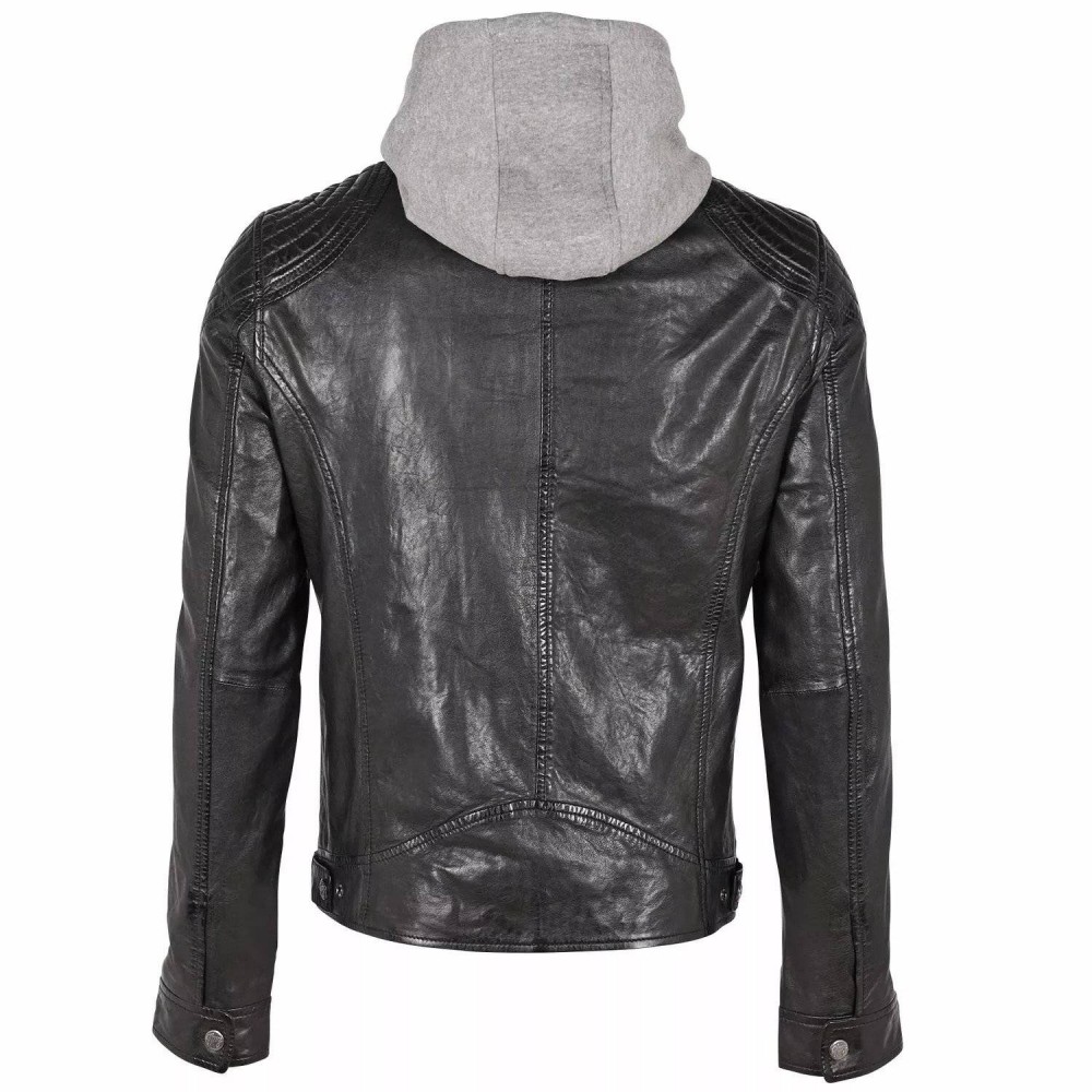 Geaca de Piele Barbati Gipsy Neagra GMBarlo LONTV geci de piele - readytowear.ro