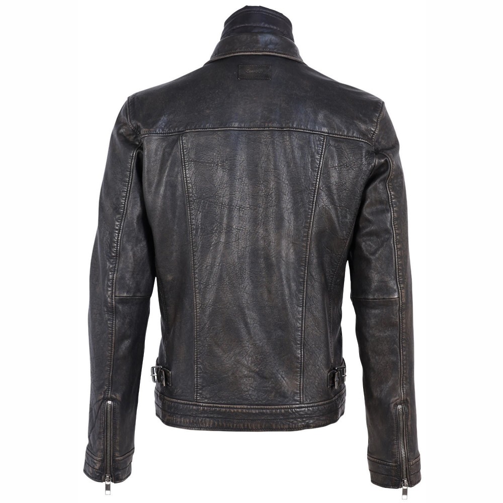 Geaca de Piele Barbati Gipsy Negru Antic GMBarthol LAROV W Geaca de Piele Barbati Gipsy Negru Antic GMBarthol LAROV W - readytowear.ro
