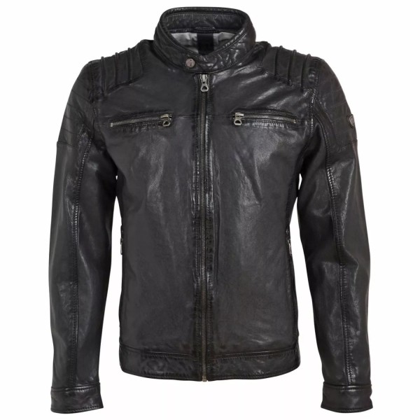 Geaca de Piele Barbati Gipsy Antracit GMBatar – Black Friday — fotografia 1
