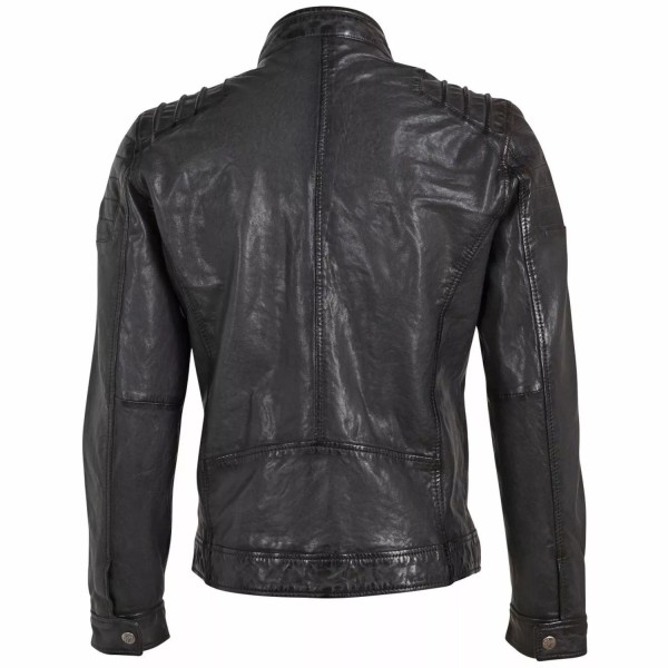Geaca de Piele Barbati Gipsy Antracit GMBatar – Black Friday — fotografia 2