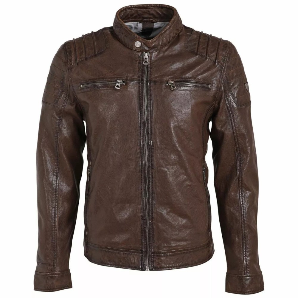 Geaca de Piele Barbati Gipsy Maro GMBatar Geaca de Piele Barbati Gipsy Maro GMBatar - readytowear.ro
