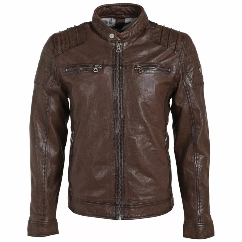 Geaca de Piele Barbati Gipsy Maro GMBatar – Black Friday