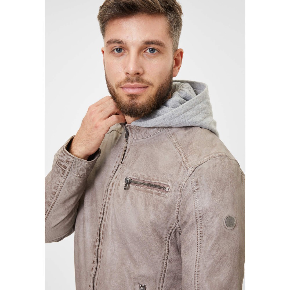 Geaca de Piele Barbati Gipsy Gri GMBaxder Geaca de Piele Barbati Gipsy Gri GMBaxder - readytowear.ro