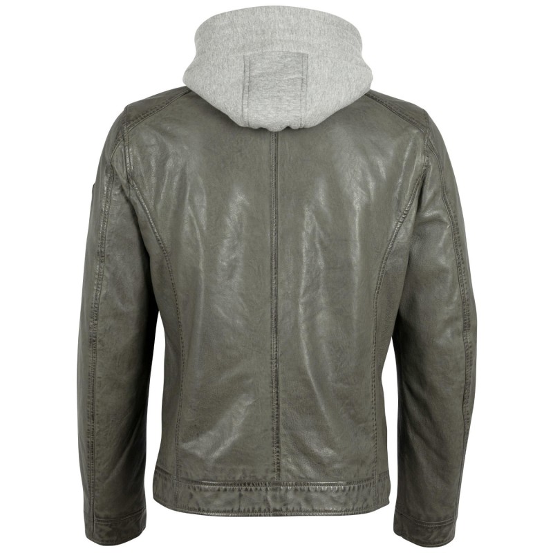 Geaca de Piele Barbati Gipsy Verde Prafuit GMBaxder – Geci de Piele Geaca de Piele Barbati Gipsy Verde Prafuit GMBaxder – Geci de Piele