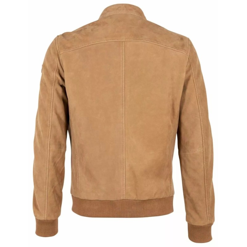 Geaca de Piele Barbati Gipsy Coniac GMBerret LNUV – Black Friday