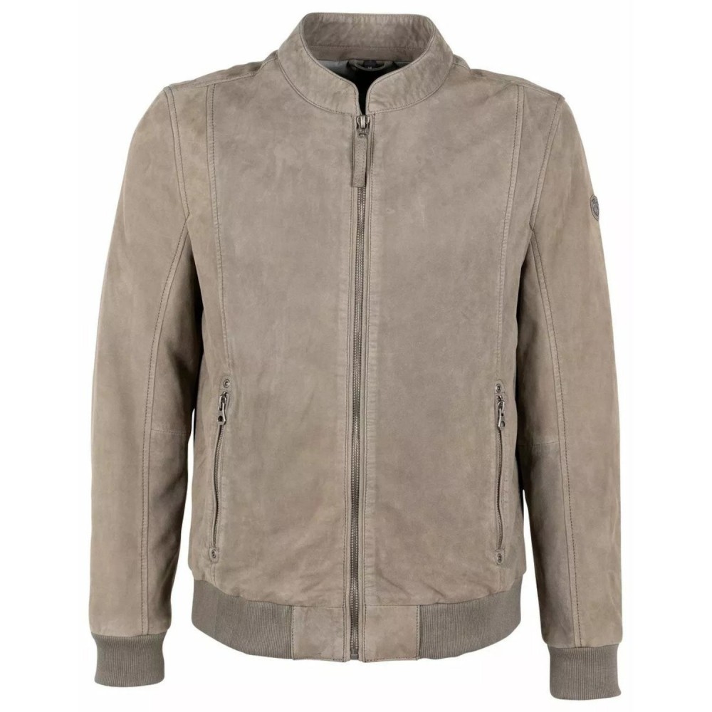 Geaca de Piele Barbati Gipsy Gri/Verde GMBerret Geaca de Piele Barbati Gipsy Gri/Verde GMBerret - readytowear