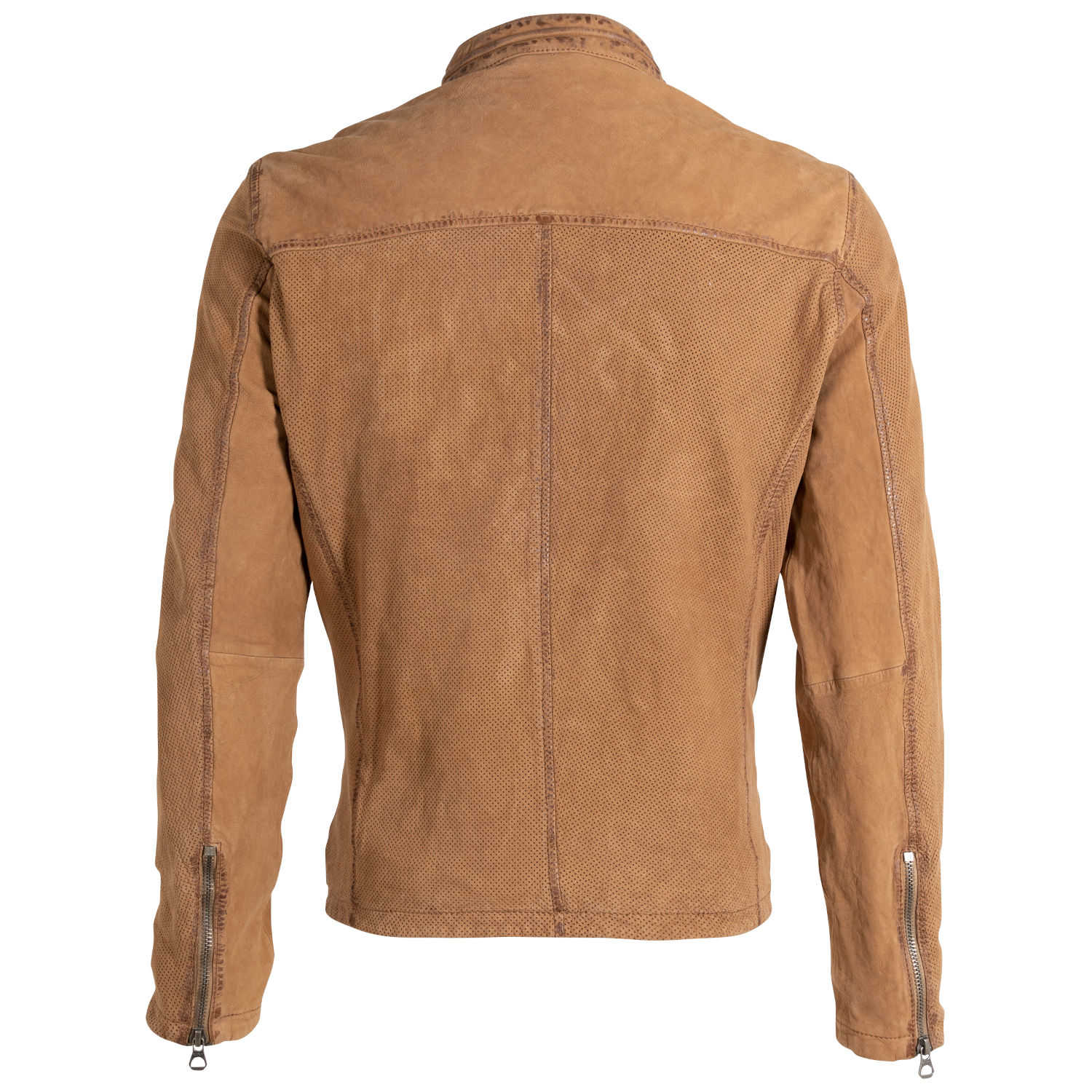 Geaca de Piele Barbati Gipsy Coniac GMBodro – IMBRACAMINTE