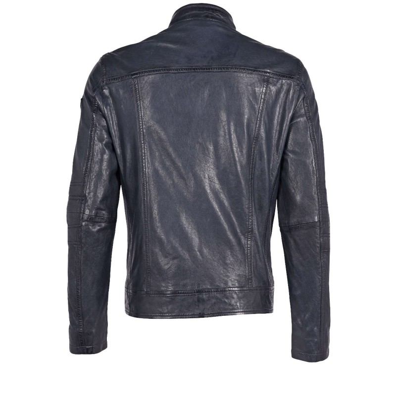 Geaca de Piele Barbati Gipsy Bleumarin GMBosko LONTV – IMBRACAMINTE