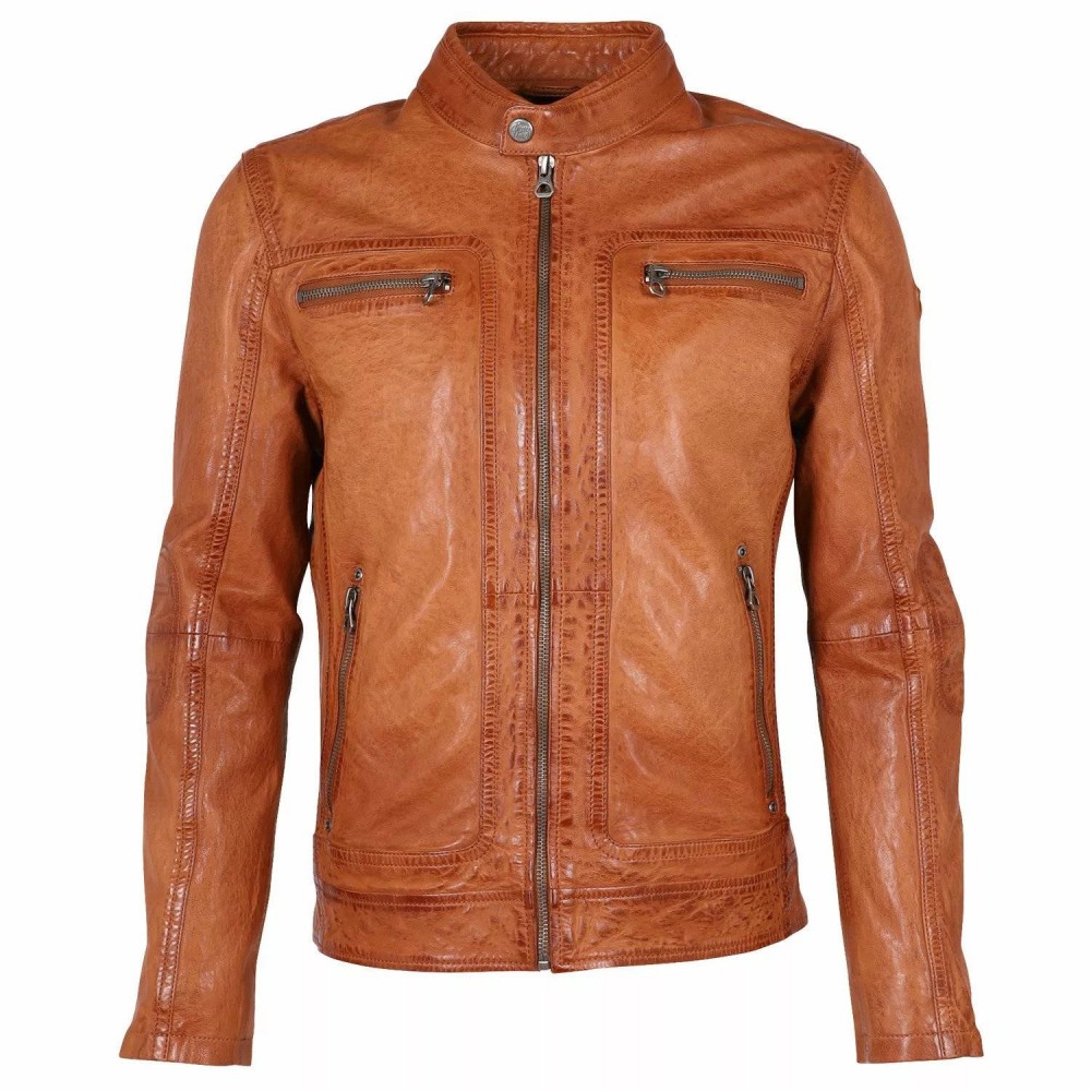 Geaca de Piele Barbati Gipsy Coniac GMBosko LONTV Geaca de Piele Barbati Gipsy Coniac GMBosko LONTV - readytowear.ro