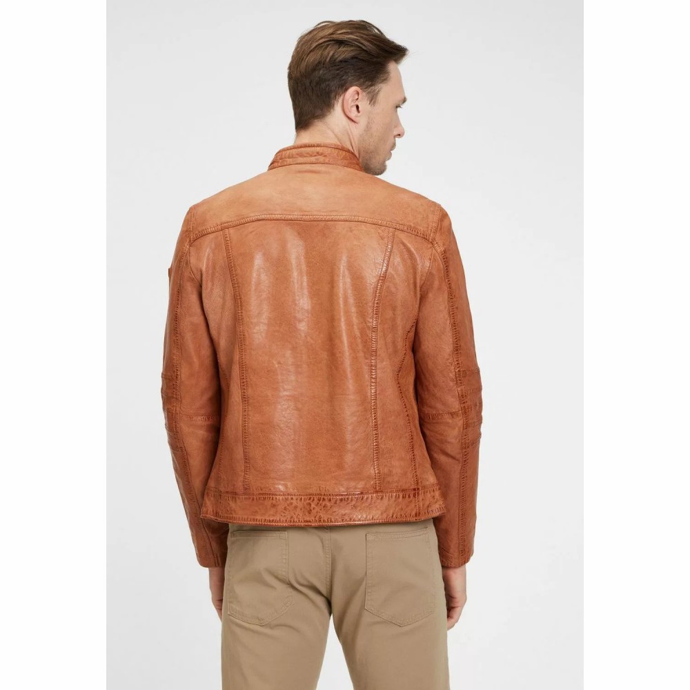 Geaca de Piele Barbati Gipsy Coniac GMBosko LONTV Geaca de Piele Barbati Gipsy Coniac GMBosko LONTV - readytowear.ro