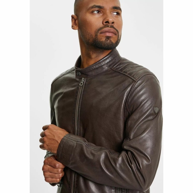 Geaca de Piele Barbati Gipsy Maro Inchis GMBrody – IMBRACAMINTE