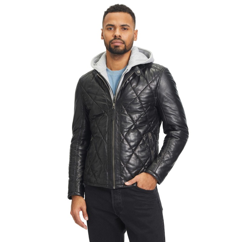 Geaca de Iarna din Piele Barbati Gipsy Neagra GMCabon – IMBRACAMINTE Geaca de Iarna din Piele Barbati Gipsy Neagra GMCabon – IMBRACAMINTE