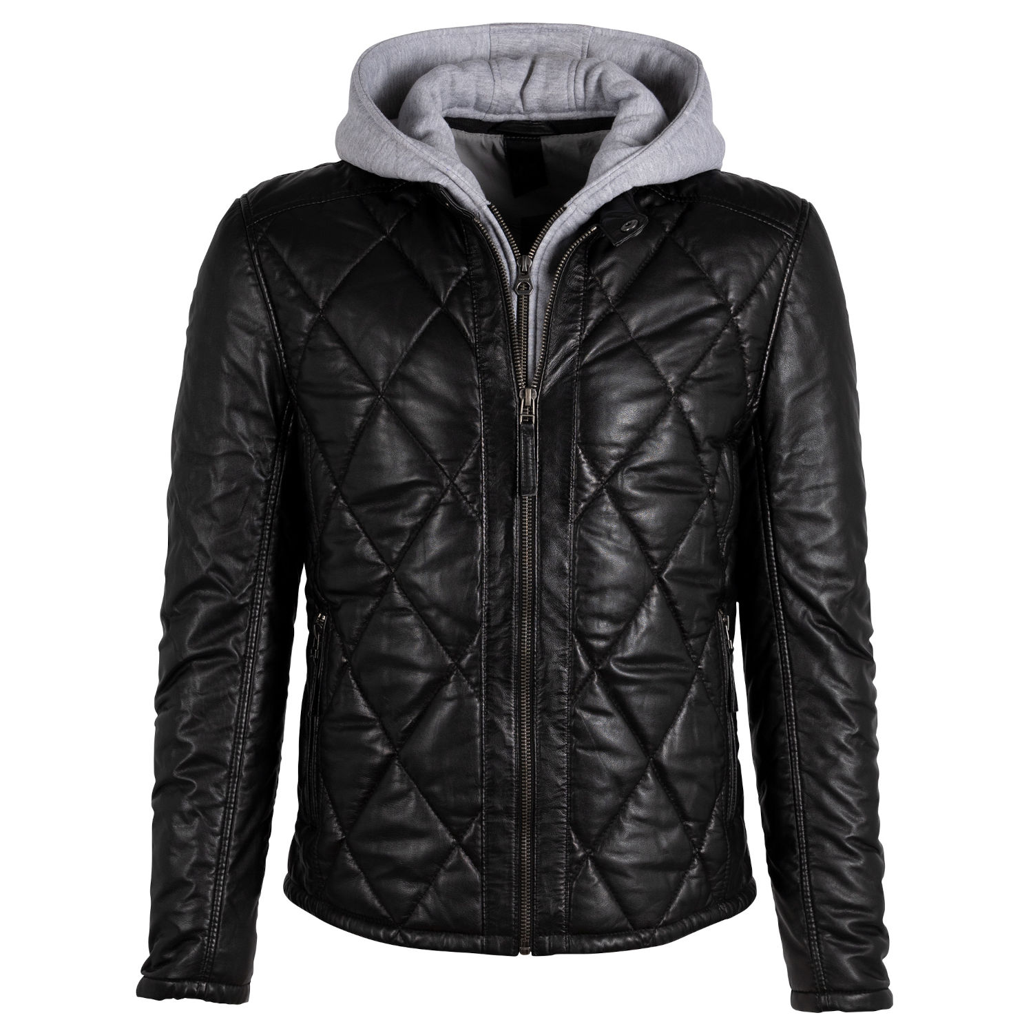 Geaca de Iarna din Piele Barbati Gipsy Neagra GMCabon – IMBRACAMINTE