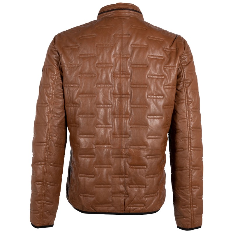 Geaca de Piele Barbati Gipsy Coniac GMCalep – Geci de Piele