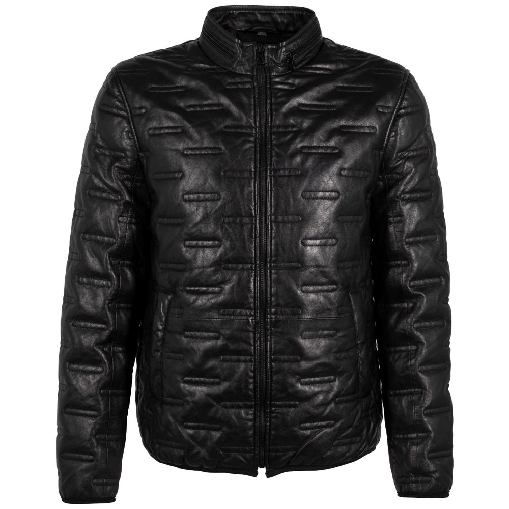 Geaca de Piele Barbati Gipsy Neagra GMCalep - readytowear.ro