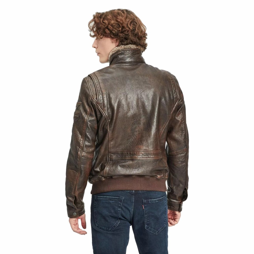 Geaca de Piele Barbati Gipsy Maro Antic GMCanjon LAMAV W Geaca de Piele Barbati Gipsy Maro Antic GMCanjon LAMAV W - readytowear.ro