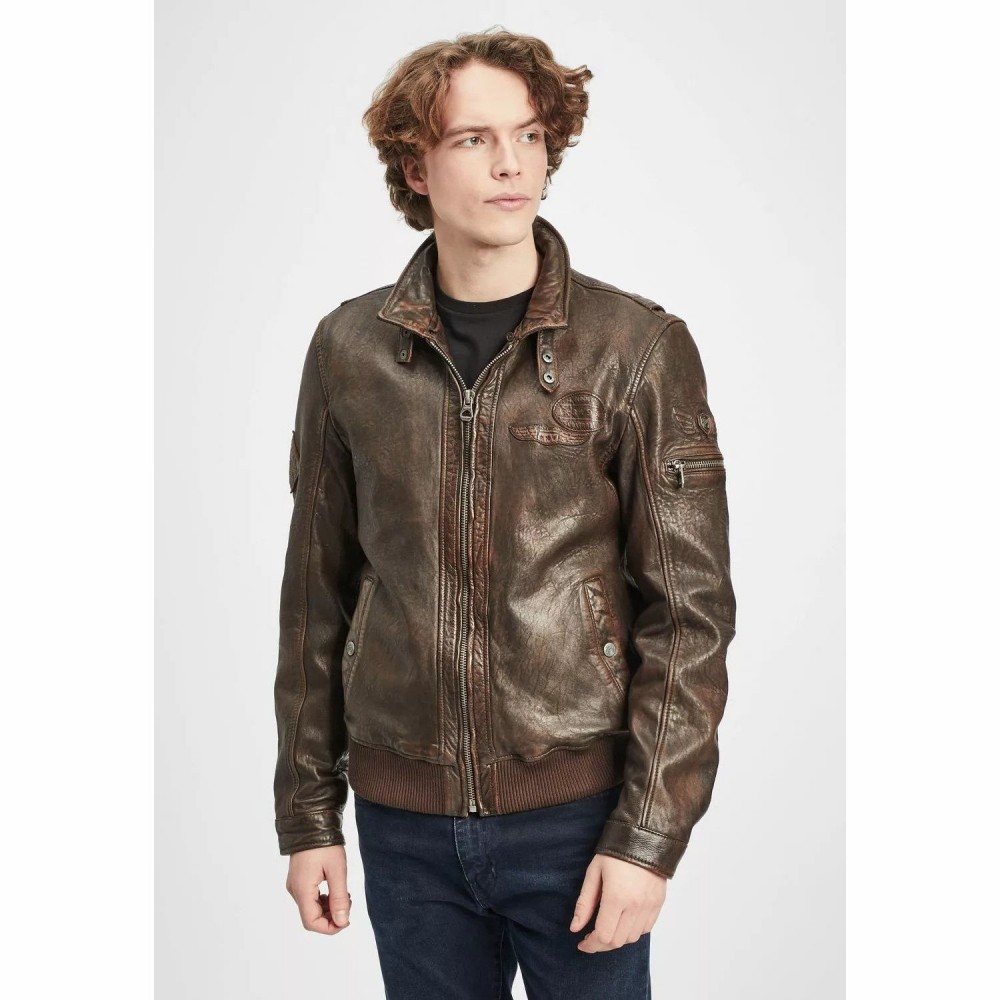 Geaca de Piele Barbati Gipsy Maro Antic GMCanjon LAMAV W Geaca de Piele Barbati Gipsy Maro Antic GMCanjon LAMAV W - readytowear.ro