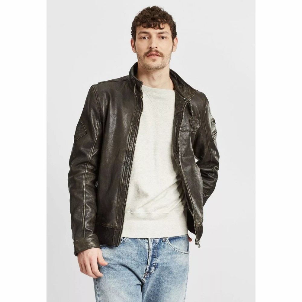 Geaca de Piele Barbati Gipsy Negru Antic GMCanjon LAMAV W Geaca de Piele Barbati Gipsy Negru Antic GMCanjon LAMAV W - readytowear.ro