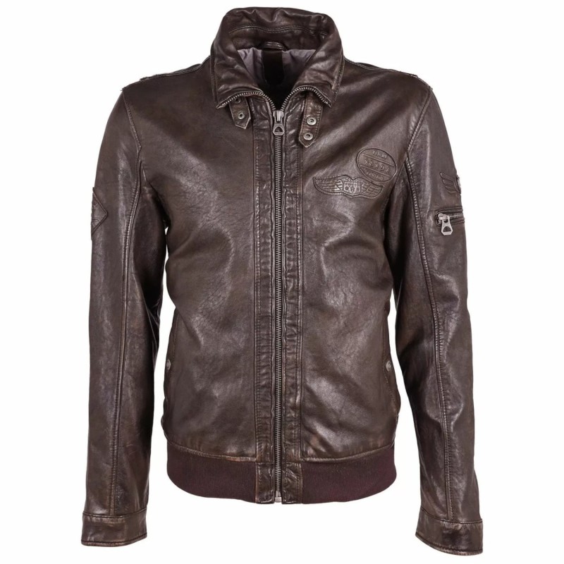 Geaca de Piele Barbati Gipsy Maro Antic GMCanjon S22 LAMAV – Black Friday