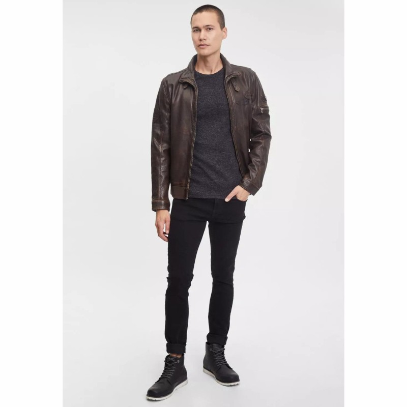 Geaca de Piele Barbati Gipsy Maro Antic GMCanjon S22 LAMAV – Black Friday