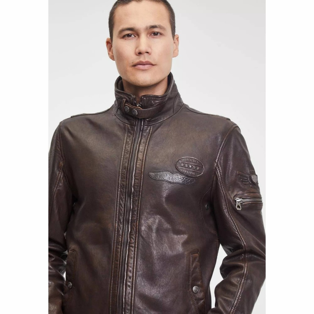 Geaca de Piele Barbati Gipsy Maro Antic GMCanjon S22 LAMAV Geaca de Piele Barbati Gipsy Maro Antic GMCanjon S22 LAMAV - readytowear.ro