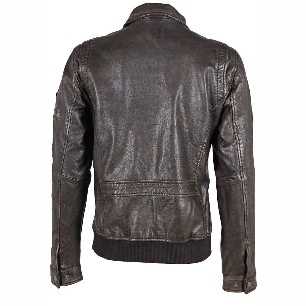 Geaca de Piele Barbati Gipsy Negru/Gri GMCanjon S22 LAMAV Geaca de Piele Barbati Gipsy Negru/Gri GMCanjon S22 LAMAV - readytowear.ro