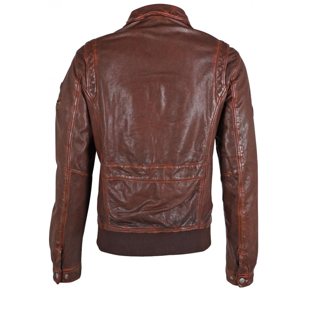 Geaca de Piele Barbati Gipsy Castanie GMCanjon S22 LGAWV Geaca de Piele Barbati Gipsy Castanie GMCanjon S22 LGAWV - readytowear.ro