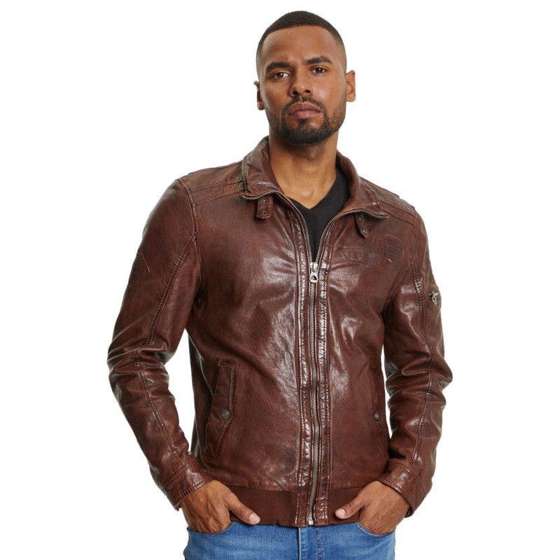 Geaca de Piele Barbati Gipsy Coniac GMCanjon – IMBRACAMINTE Geaca de Piele Barbati Gipsy Coniac GMCanjon – IMBRACAMINTE