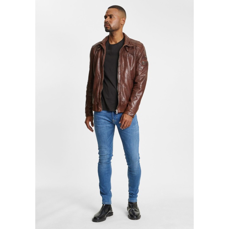 Geaca de Piele Barbati Gipsy Coniac GMCanjon – IMBRACAMINTE Geaca de Piele Barbati Gipsy Coniac GMCanjon – IMBRACAMINTE