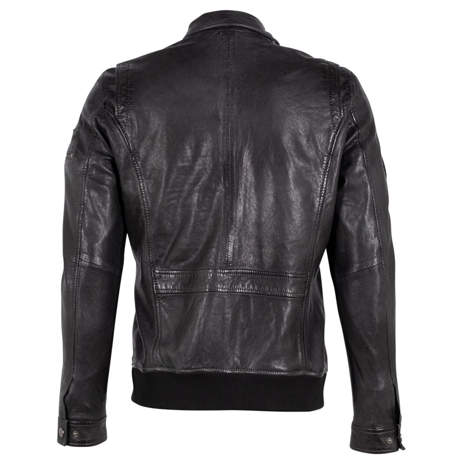 Geaca de Piele Barbati Gipsy Negru Antic GMCanjon – IMBRACAMINTE