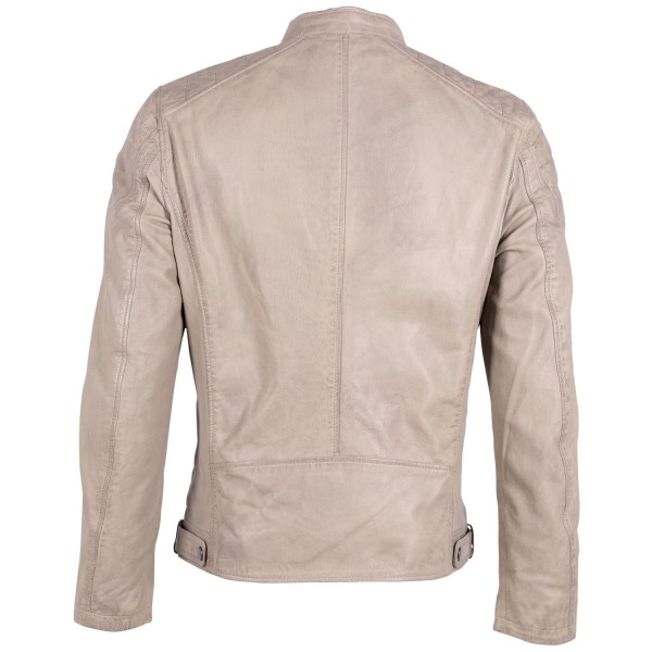 Geaca de Piele Barbati Gipsy Gri Argintiu GMChardy