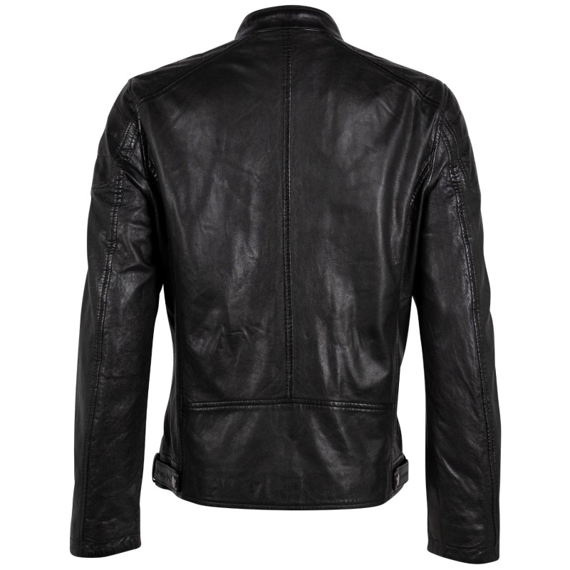 Geaca de Piele Barbati Gipsy Neagra GMChardy – Geci de Piele