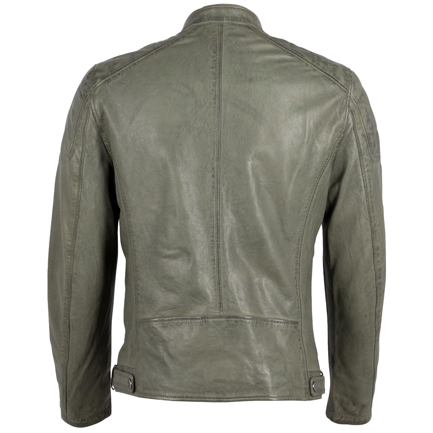 Geaca de Piele Barbati Gipsy Verde Prafuit GMChardy – Black Friday