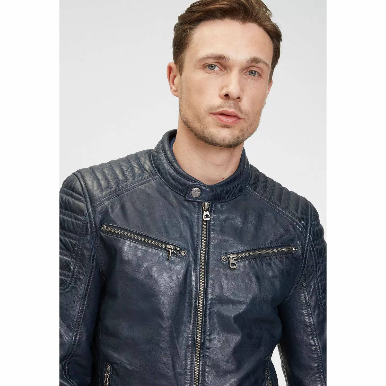 Geaca de Piele Barbati Gipsy Bleumarin GMChesto LAORV – IMBRACAMINTE Geaca de Piele Barbati Gipsy Bleumarin GMChesto LAORV – IMBRACAMINTE