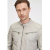 Geaca de Piele Barbati Gipsy Gri Argintiu GMChesto LAORV geci de piele - readytowear.ro