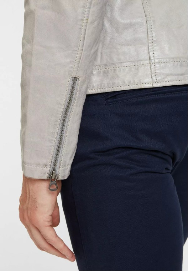 Geaca de Piele Barbati Gipsy Gri Argintiu GMChesto LAORV – Black Friday — fotografia 7