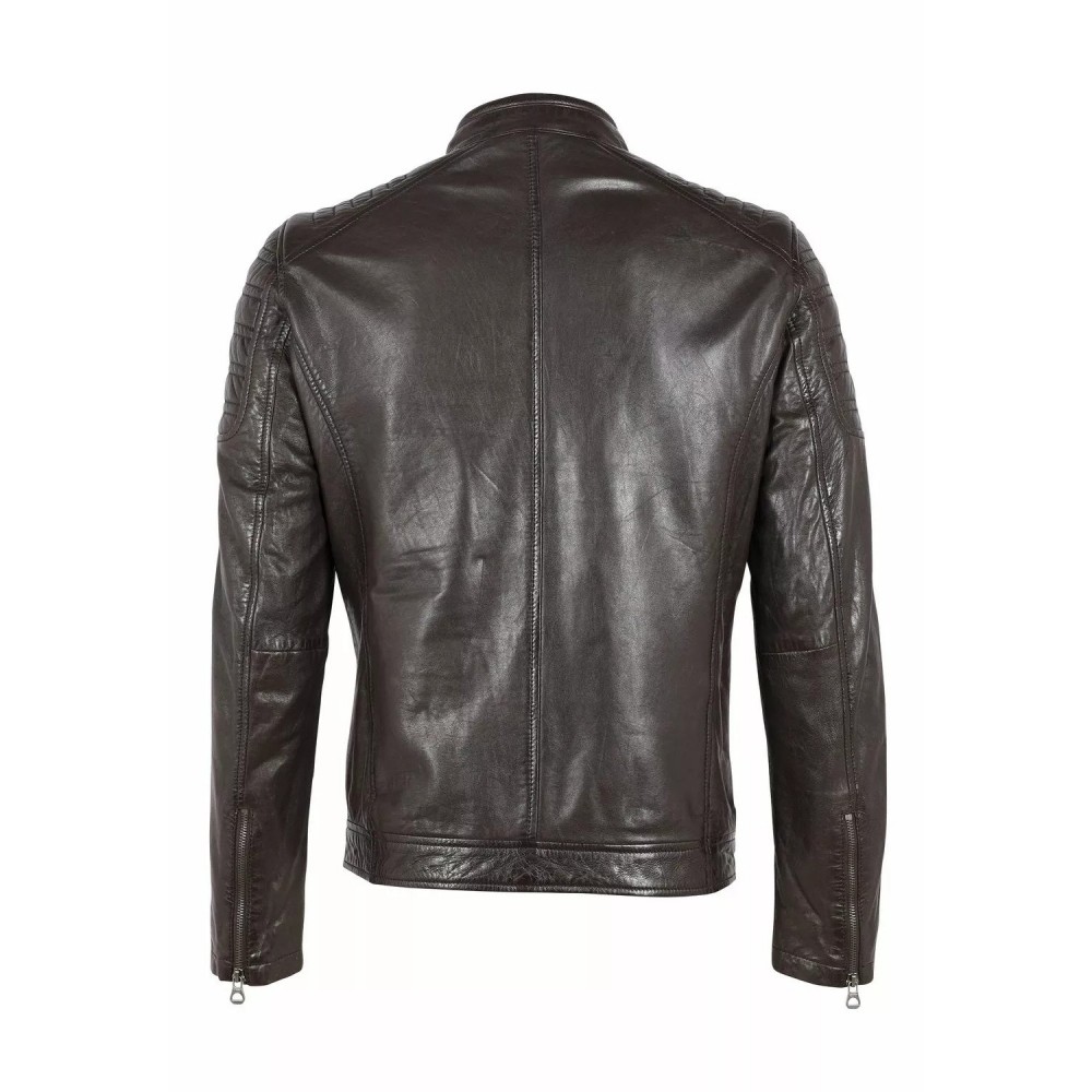 Geaca de Piele Barbati Gipsy Maro Inchis GMChesto LAORV Geaca de Piele Barbati Gipsy Maro Inchis GMChesto LAORV - readytowear.ro