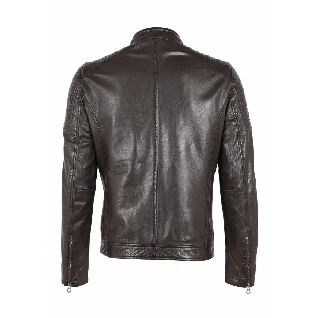 Geaca de Piele Barbati Gipsy Maro Inchis GMChesto LAORV – IMBRACAMINTE