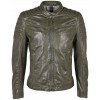 Geaca de Piele Barbati Gipsy Olive Inchis GMChesto - readytowear.ro