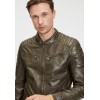 Geaca de Piele Barbati Gipsy Olive Inchis GMChesto Geaca de Piele Barbati Gipsy Olive Inchis GMChesto - readytowear.ro