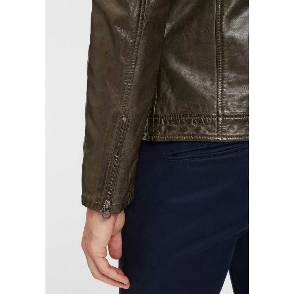 Geaca de Piele Barbati Gipsy Olive Inchis GMChesto Geaca de Piele Barbati Gipsy Olive Inchis GMChesto - readytowear.ro