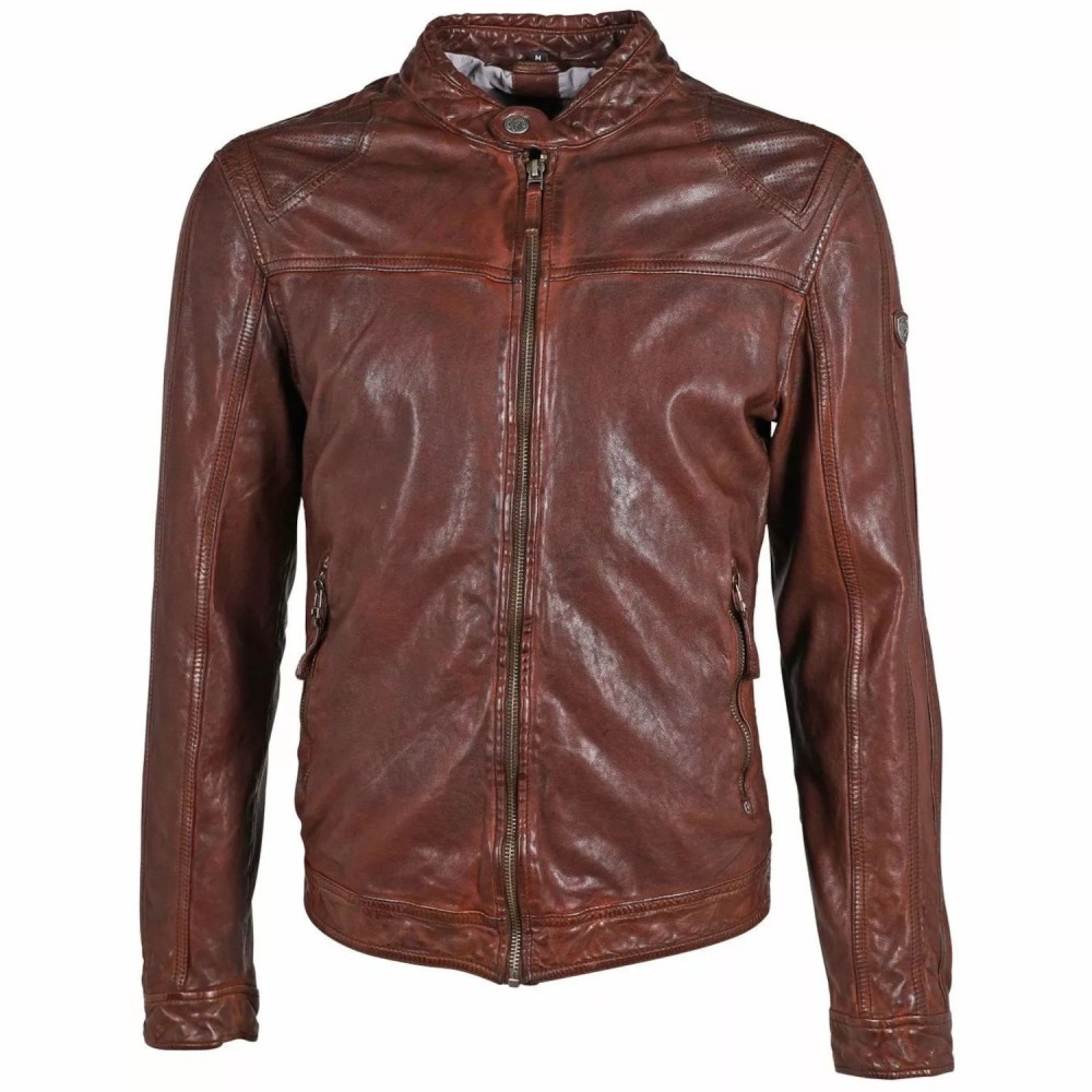 Geaca de Piele Barbati Gipsy Castanie GMChuto SF LGAWV Geaca de Piele Barbati Gipsy Castanie GMChuto SF LGAWV - readytowear.ro