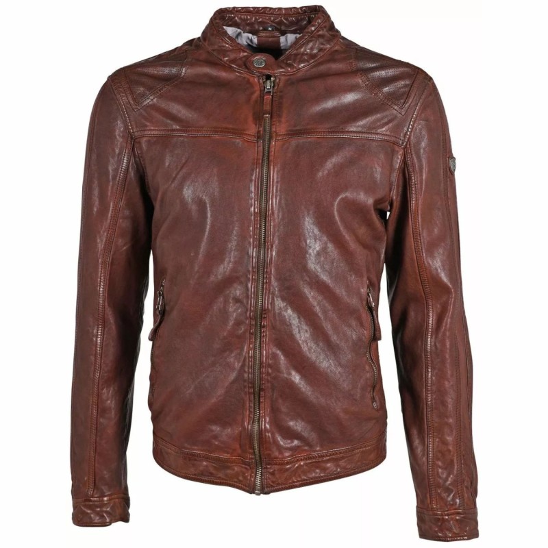 Geaca de Piele Barbati Gipsy Castanie GMChuto SF LGAWV – IMBRACAMINTE Geaca de Piele Barbati Gipsy Castanie GMChuto SF LGAWV – IMBRACAMINTE