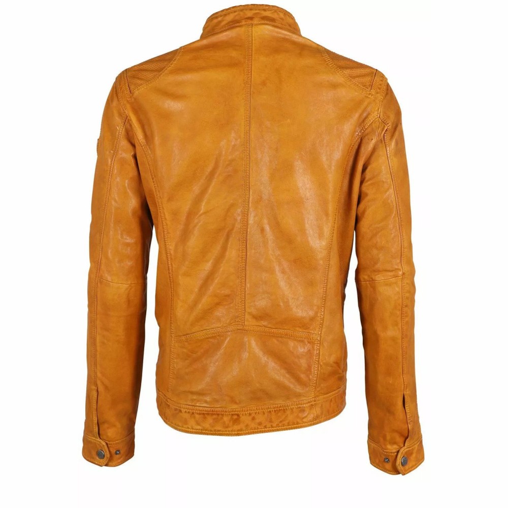 Geaca de Piele Barbati Gipsy Galbena GMChuto SF LGAWV Geaca de Piele Barbati Gipsy Galbena GMChuto SF LGAWV - readytowear.ro