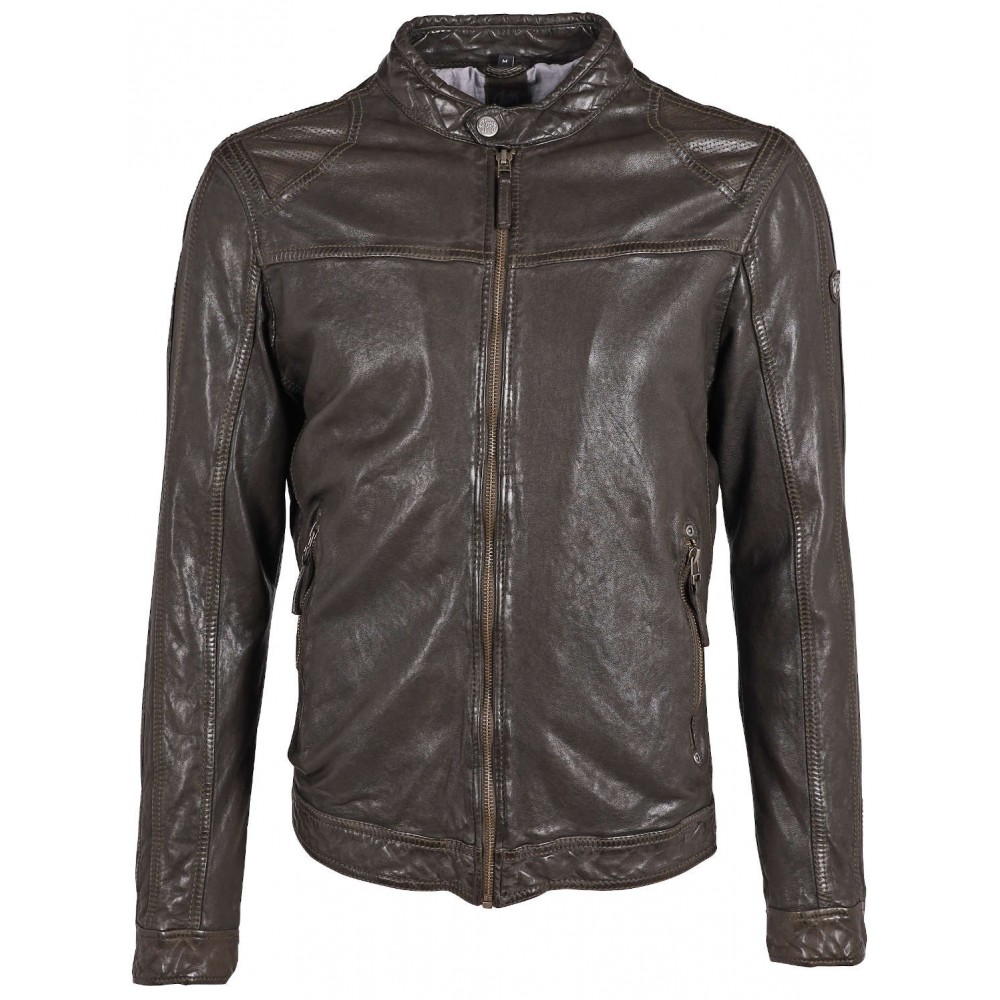 Geaca de Piele Barbati Gipsy Olive Inchis GMChuto Geaca de Piele Barbati Gipsy Olive Inchis GMChuto - readytowear.ro